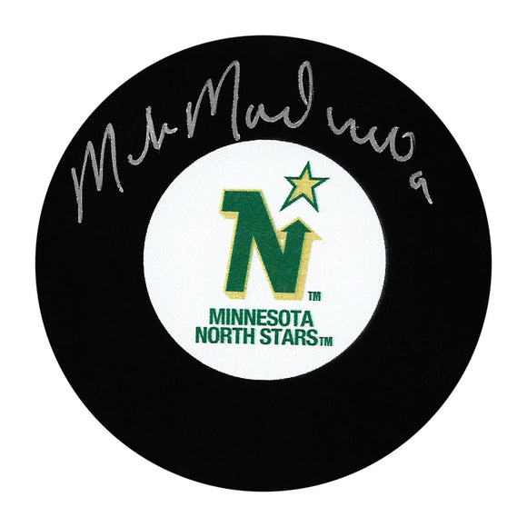 Mike Modano Autographed Minnesota North Stars Puck