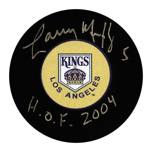 Larry Murphy Autographed Los Angeles Kings Puck