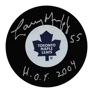 Larry Murphy Autographed Toronto Maple Leafs Puck