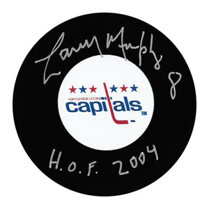 Larry Murphy Autographed Washington Capitals Puck