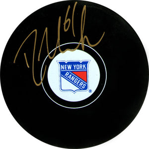 Rick Nash Autographed New York Rangers Puck