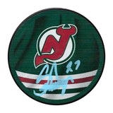 Scott Niedermayer Autographed New Jersey Devils Reverse Retro Puck