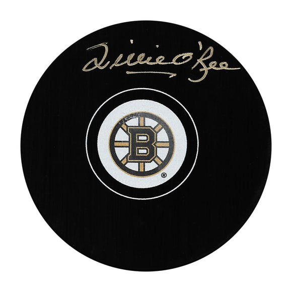 Willie O'Ree Autographed Boston Bruins Puck