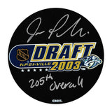 Joe Pavelski Autographed 2003 NHL Draft Puck