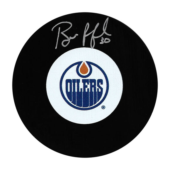 Bill Ranford Autographed Edmonton Oilers Puck