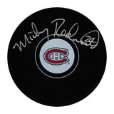 Mickey Redmond Autographed Montreal Canadiens Puck