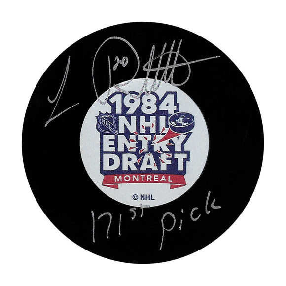 Luc Robitaille Autographed 1984 NHL Draft Puck