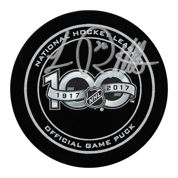 Luc Robitaille Autographed NHL 100 Official Game Puck
