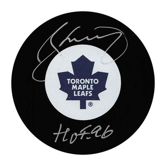 Borje Salming (deceased) Autographed Toronto Maple Leafs Puck