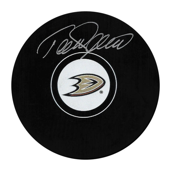 Teemu Selanne Autographed Anaheim Ducks Puck