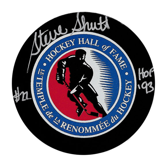 Steve Shutt Autographed Hockey Hall of Fame Puck