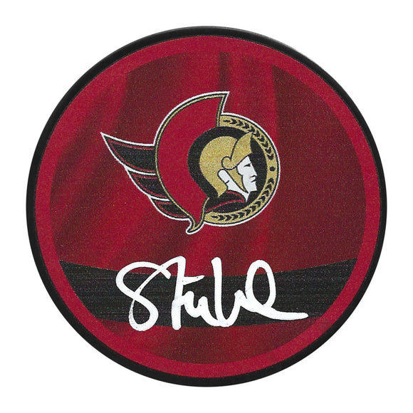 Tim Stützle Autographed Ottawa Senators Reverse Retro Puck