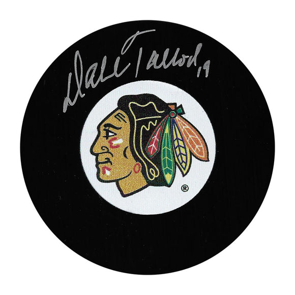 Dale Tallon Autographed Chicago Blackhawks Puck