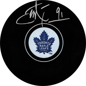 John Tavares Autographed Toronto Maple Leafs Puck