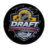 Troy Terry Autographed 2015 NHL Draft Puck