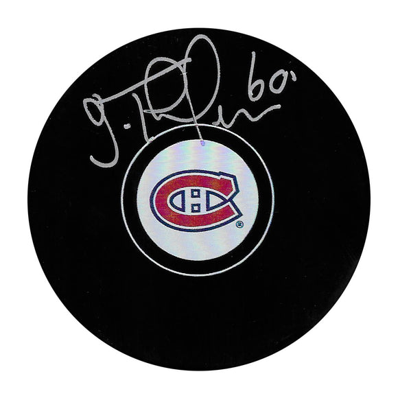 Jose Theodore Autographed Montreal Canadiens Puck