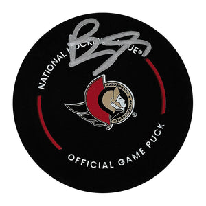 Brady Tkachuk Autographed Ottawa Senators Original Game Puck