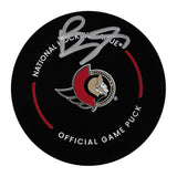 Brady Tkachuk Autographed Ottawa Senators Original Game Puck