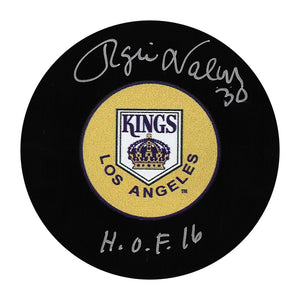 Rogie Vachon Autographed Los Angeles Kings Puck