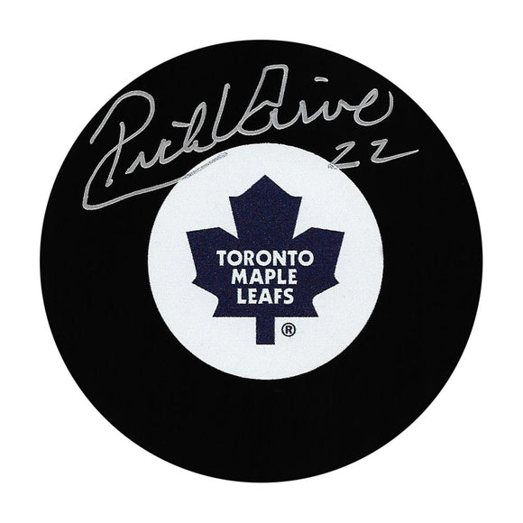 Rick Vaive Autographed Toronto Maple Leafs Puck