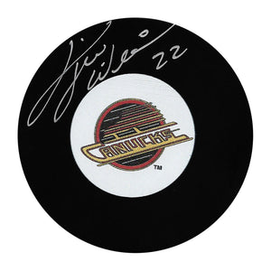Dave "Tiger" Williams Autographed Vancouver Canucks Puck