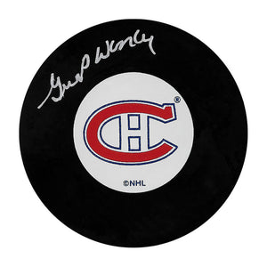 Gump Worsley (deceased) Autographed Montreal Canadiens Puck