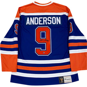 Glenn Anderson Autographed Edmonton Oilers Replica Jersey