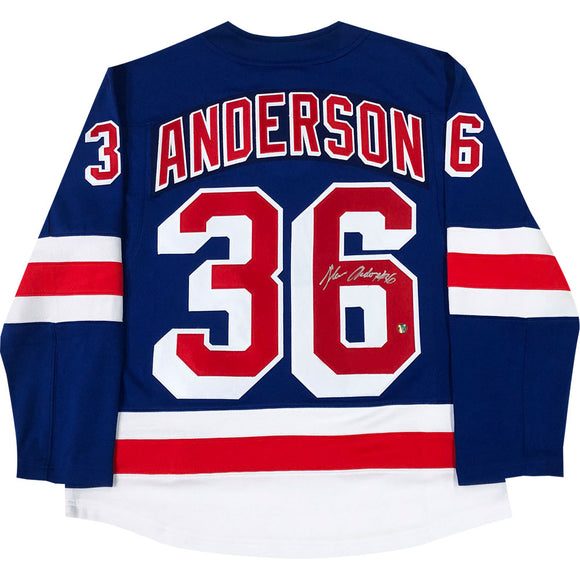 Glenn Anderson Autographed New York Rangers Replica Jersey
