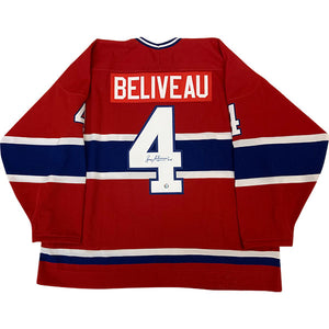 Jean Beliveau (deceased) Autographed Montreal Canadiens Replica Jersey