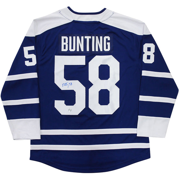 Michael Bunting Autographed Toronto Maple Leafs Reverse Retro Replica Jersey