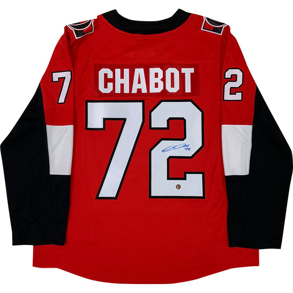 Thomas Chabot Autographed Ottawa Senators Replica Jersey