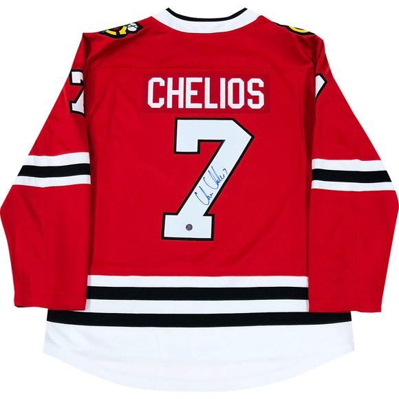 Chris Chelios Autographed Chicago Blackhawks Replica Jersey