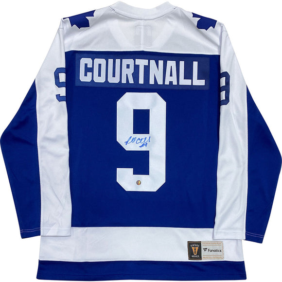 Russ Courtnall Autographed Toronto Maple Leafs Replica Jersey