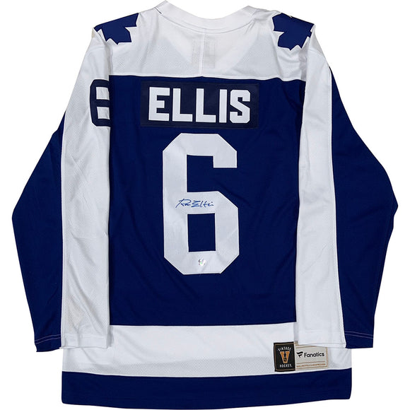 Ron Ellis Autographed Toronto Maple Leafs Replica Jersey