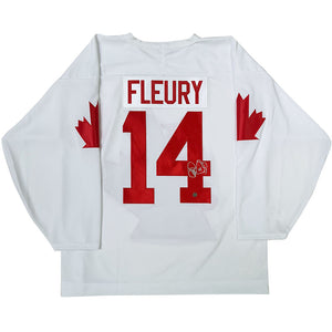 Theo Fleury Autographed Team Canada Replica Jersey