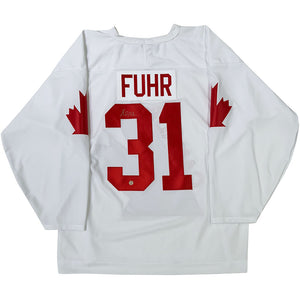 Grant Fuhr Autographed Team Canada Replica Jersey