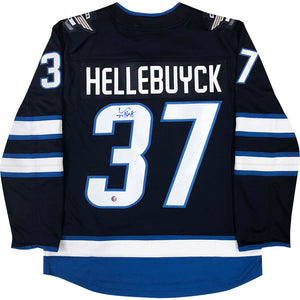Connor Hellebuyck Autographed Winnipeg Jets Replica Jersey