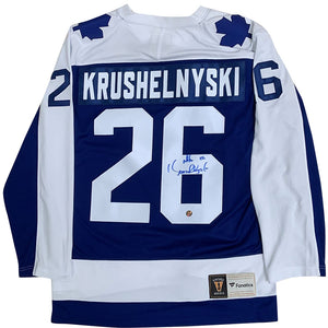 Mike Krushelnyski Autographed Toronto Maple Leafs Replica Jersey