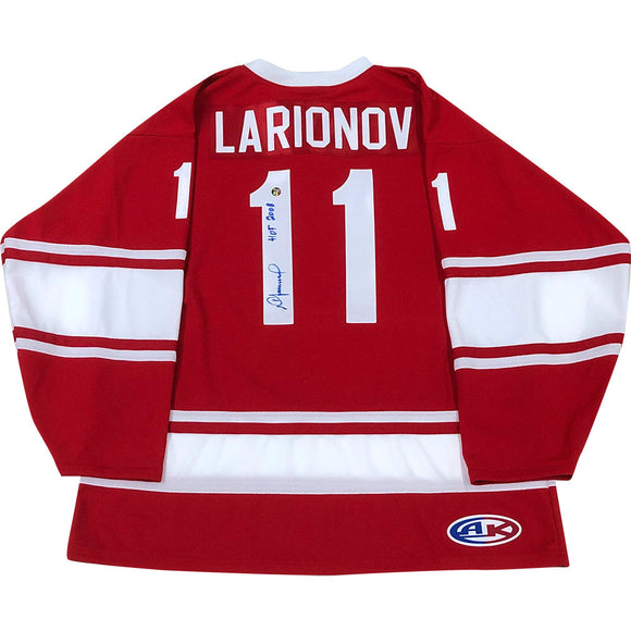 Igor Larionov Autographed Vancouver Canucks adidas Pro Jersey w/HOF 2008  Inscription - NHL Auctions