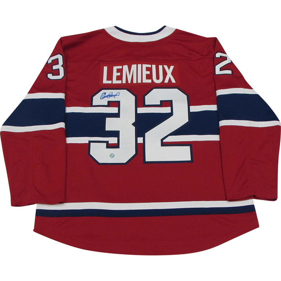 Claude Lemieux New Jersey Devils Autographed Signed Retro Jersey 8x10 Photo