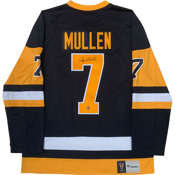 Joe Mullen Autographed Pittsburgh Penguins Replica Jersey