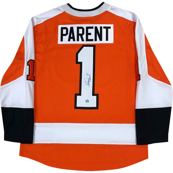 Bernie Parent Autographed Philadelphia Flyers Replica Jersey