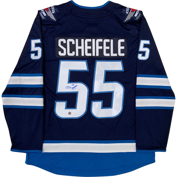 Framed Mark Scheifele Winnipeg Jets Autographed Blue Alternate