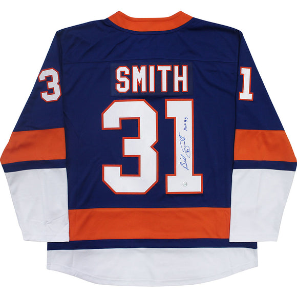 Billy Smith Autographed New York Islanders Replica Jersey