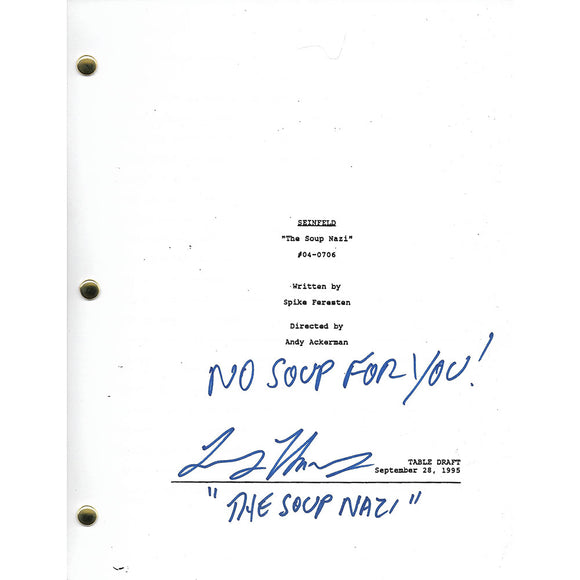 Larry Thomas Autographed Seinfeld 