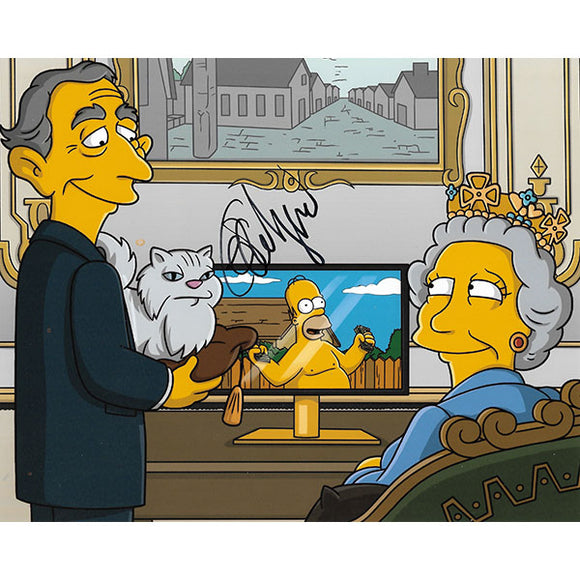 Eddie Izzard Autographed 'The Simpsons' 8X10 Photo
