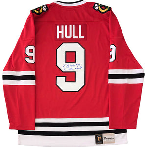 Bobby Hull (deceased) Autographed Chicago Blackhawks Replica Jersey