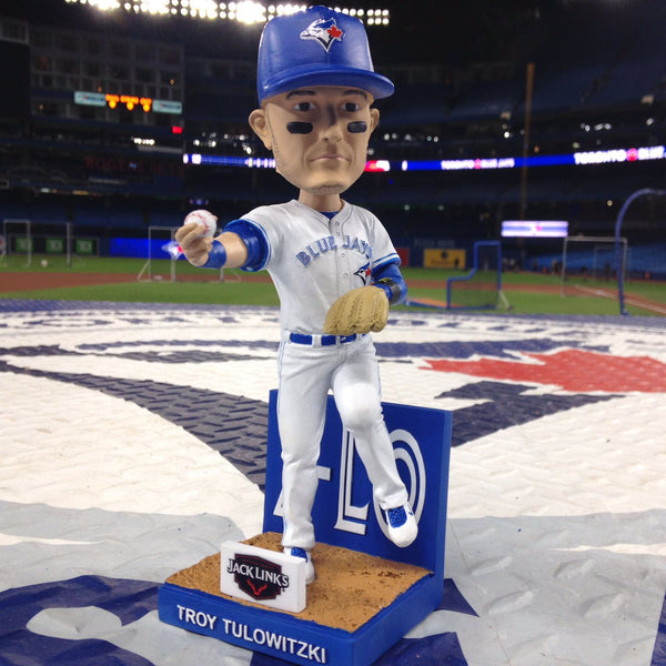 Toronto Blue Jays - #Tulo was all smiles seeing his bobblehead for the  first time. This Troy Tulowitzki Bobblehead pres by Jack Link's Beef Jerky  will be given to the first 20K