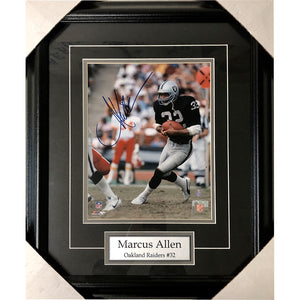 Marcus Allen Framed Autographed Los Angeles Raiders 8X10 Photo