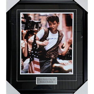 Matthew Broderick Framed Autographed "Ferris Bueller" 16X20 Photo